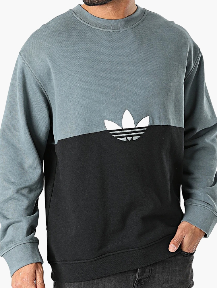 Adidas trefoil crew sweater sales